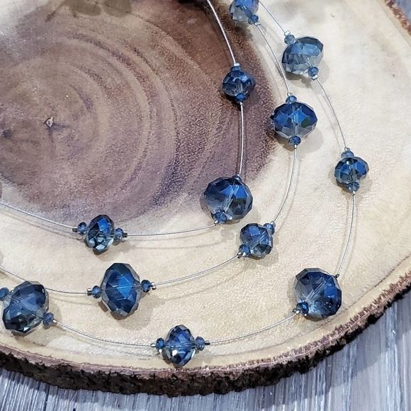 Gorgeous blue invisible necklace‎ - Picture 3 of 4